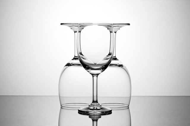 Verres de dégustation de vin